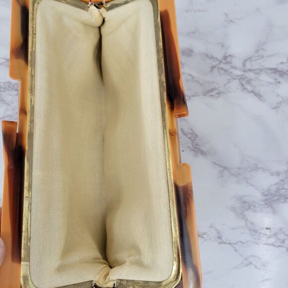 Vintage Floral Tapestry Clutch Bag Hinged - Picture 5 of 8